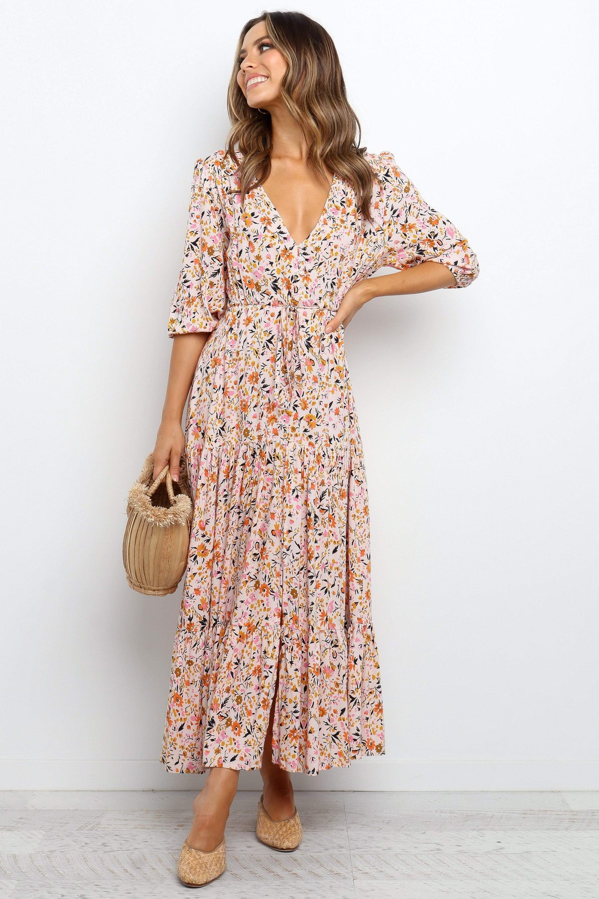 Kelda Dress Beige
