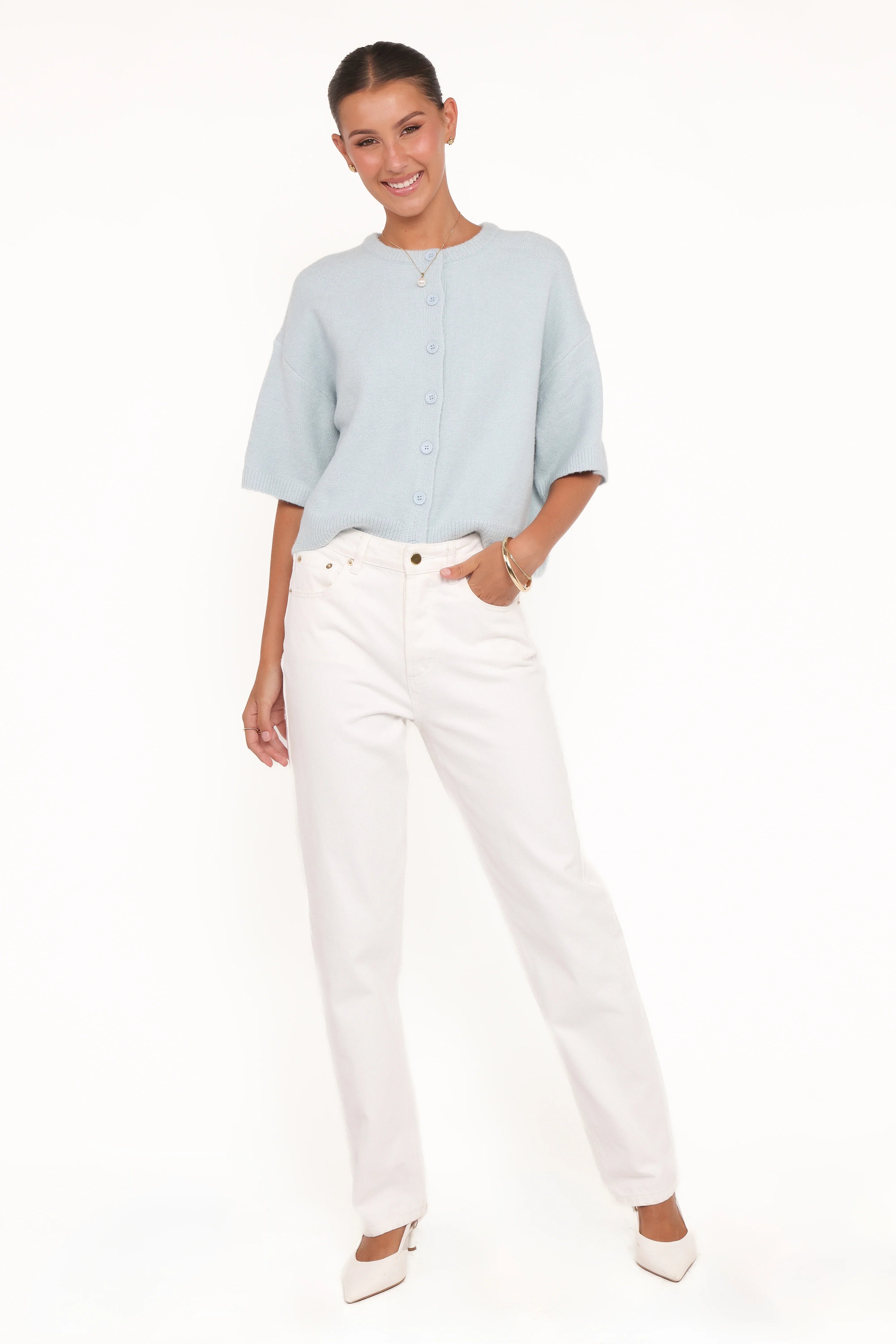 Lilith Knit Top Blue