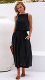 Persephone Crop Top Black