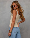 Korie Contrast Stitch Tank
