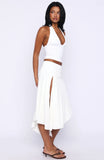 Losing What We Had Midi Skirt White