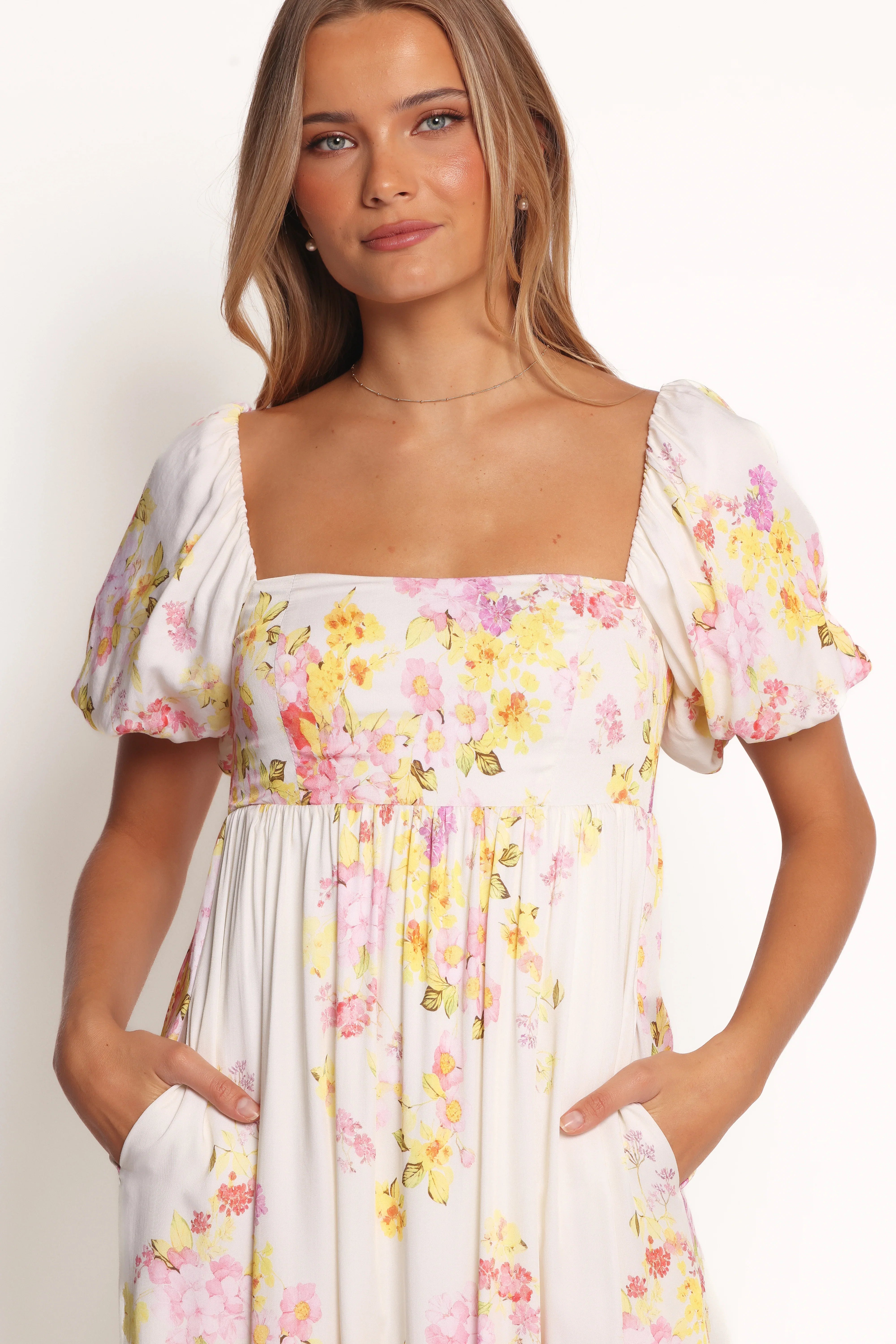 Delaney Maxi Dress Pink Floral