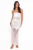 Vienne Sequin Skirt Set White Sequin