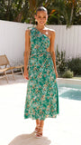 Sara Maxi Dress Green Floral