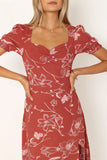 Franklin Dress Rust Floral