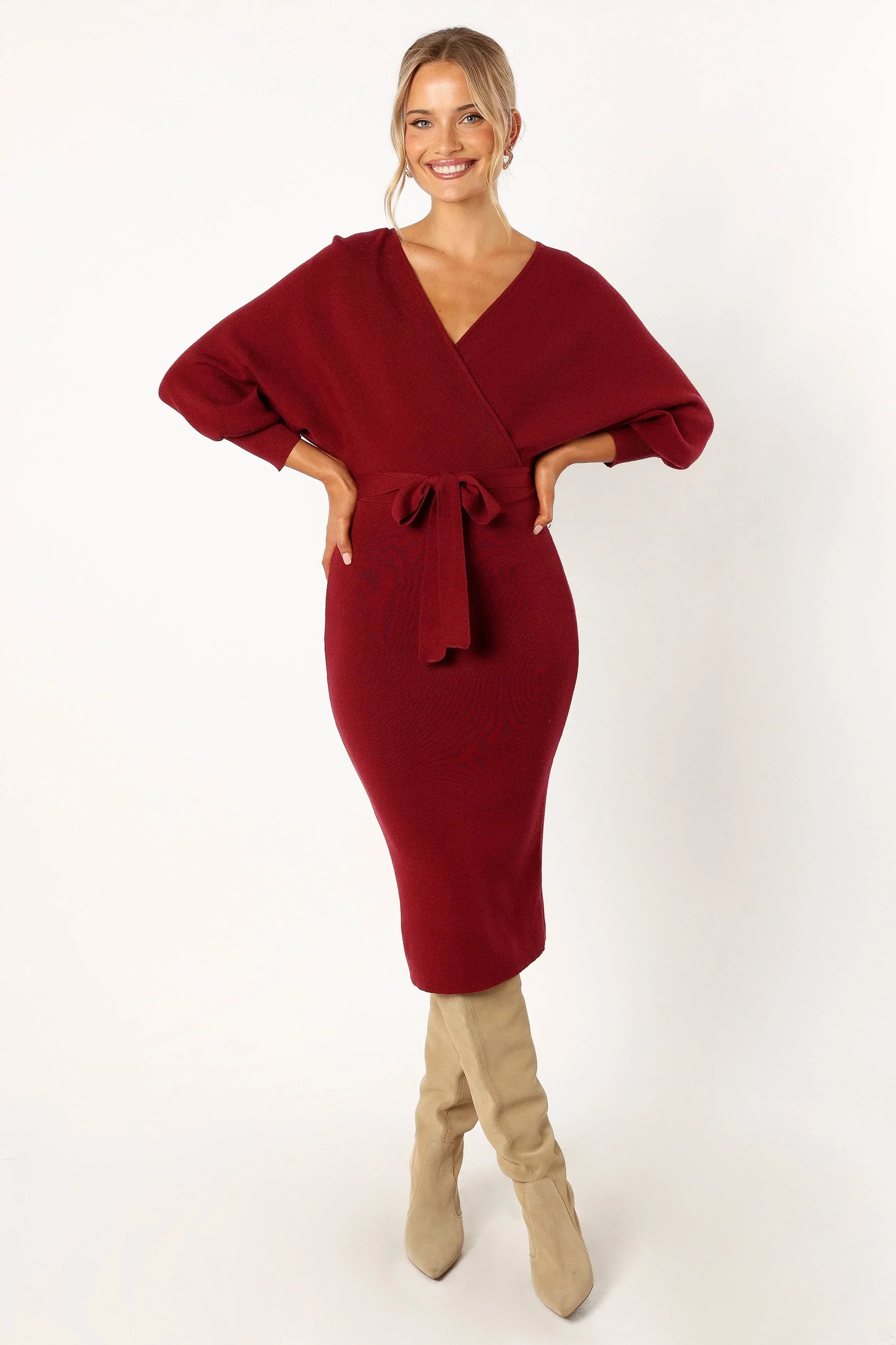 Nate Dress Merlot