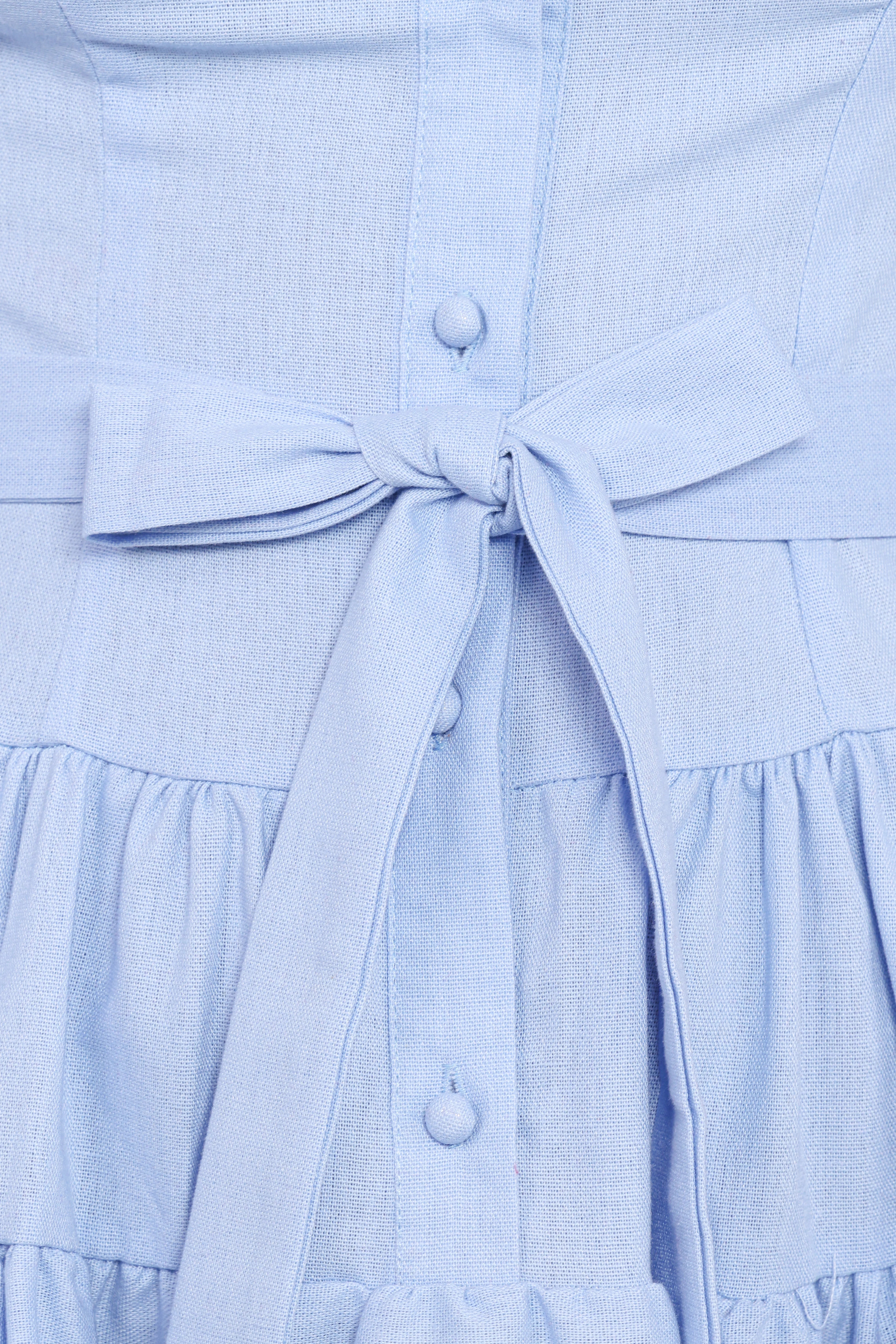 Diantha Long Sleeve Mini Dress Blue