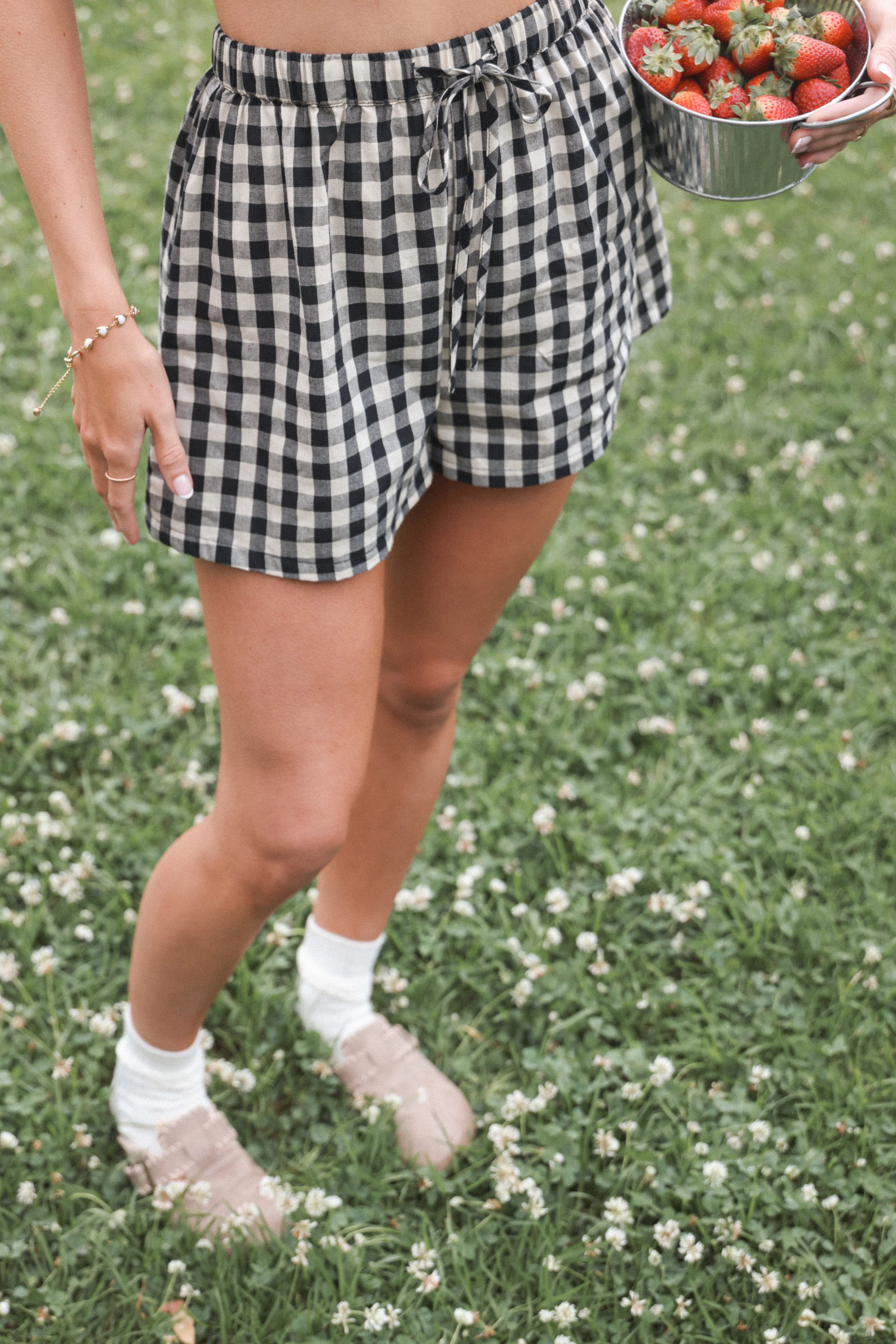 Rory Shorts Black Gingham
