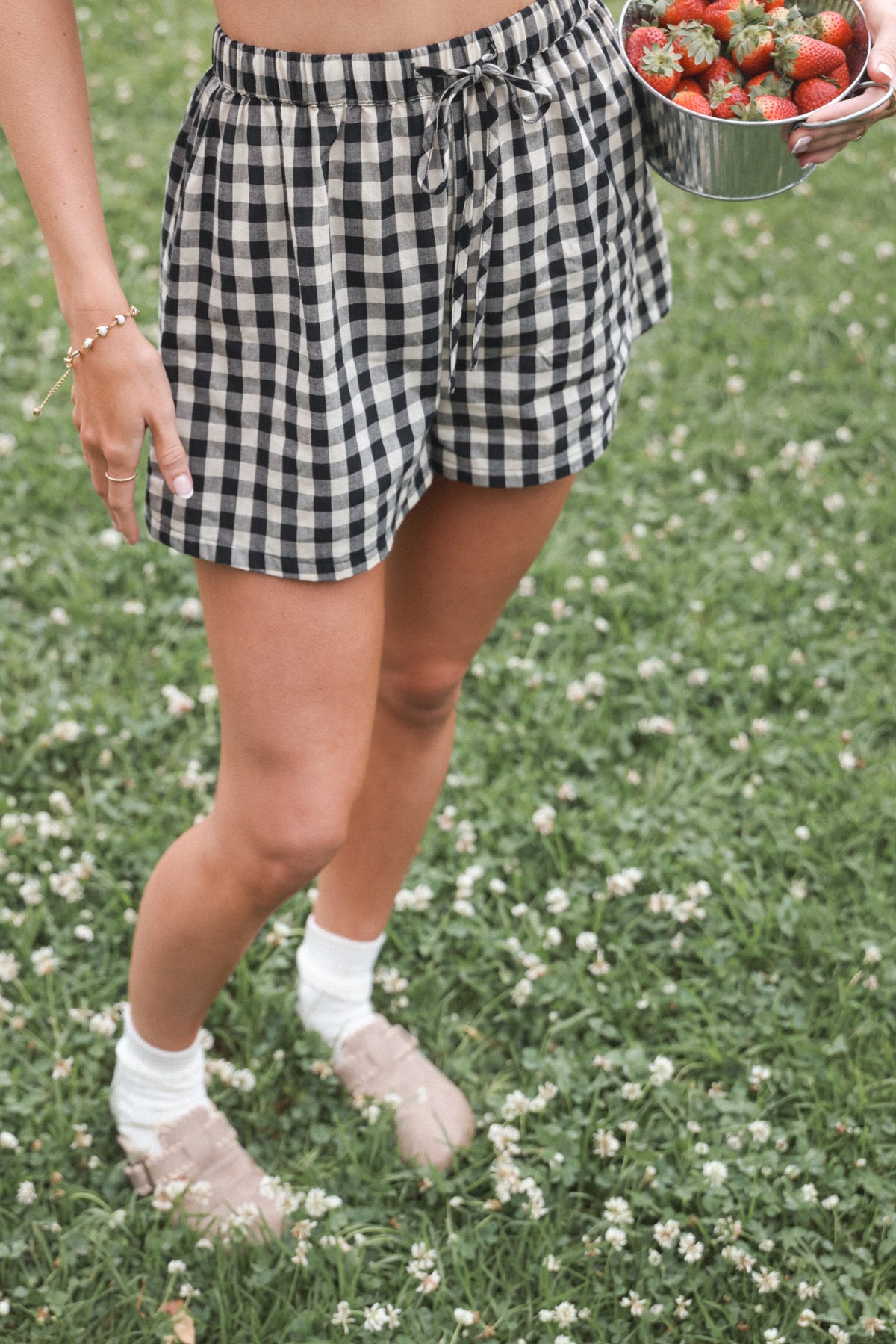 Rory Shorts Black Gingham