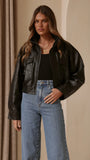 Hugo Funnel Neck Jacket Black