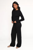 Elliot Knitted Pant Set Black