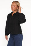 Catania Lace Inset Top Black