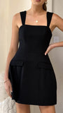 Hilarie Mini Dress Black