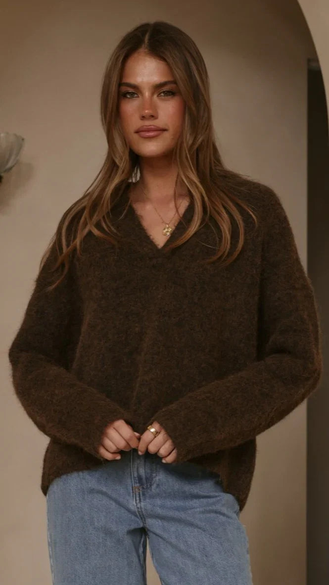 Kouvr Knit Sweater Brown