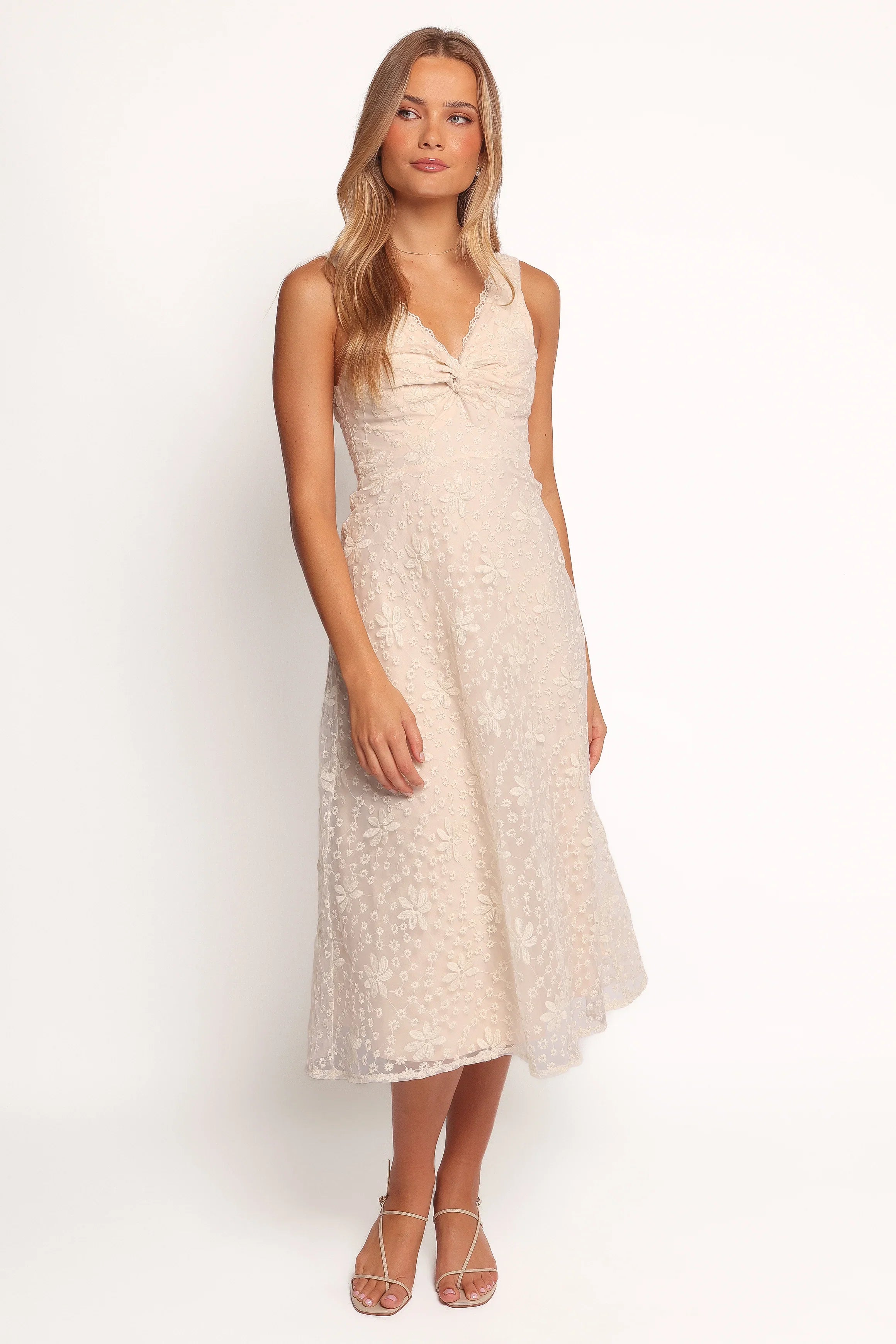 Louise Midi Dress Cream