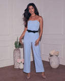 Cristal Strapless Bow Jumpsuit