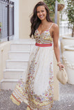 Caelia Maxi Dress Yellow Multi