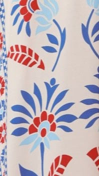 Michaela Maxi Dress Blue Red Floral