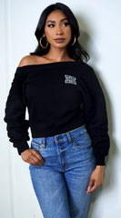 Kali Off Shoulder Sweater Black