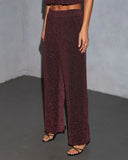 Moon Melt Lurex Straight Leg Pants