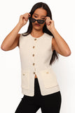 Blair Knit Vest White