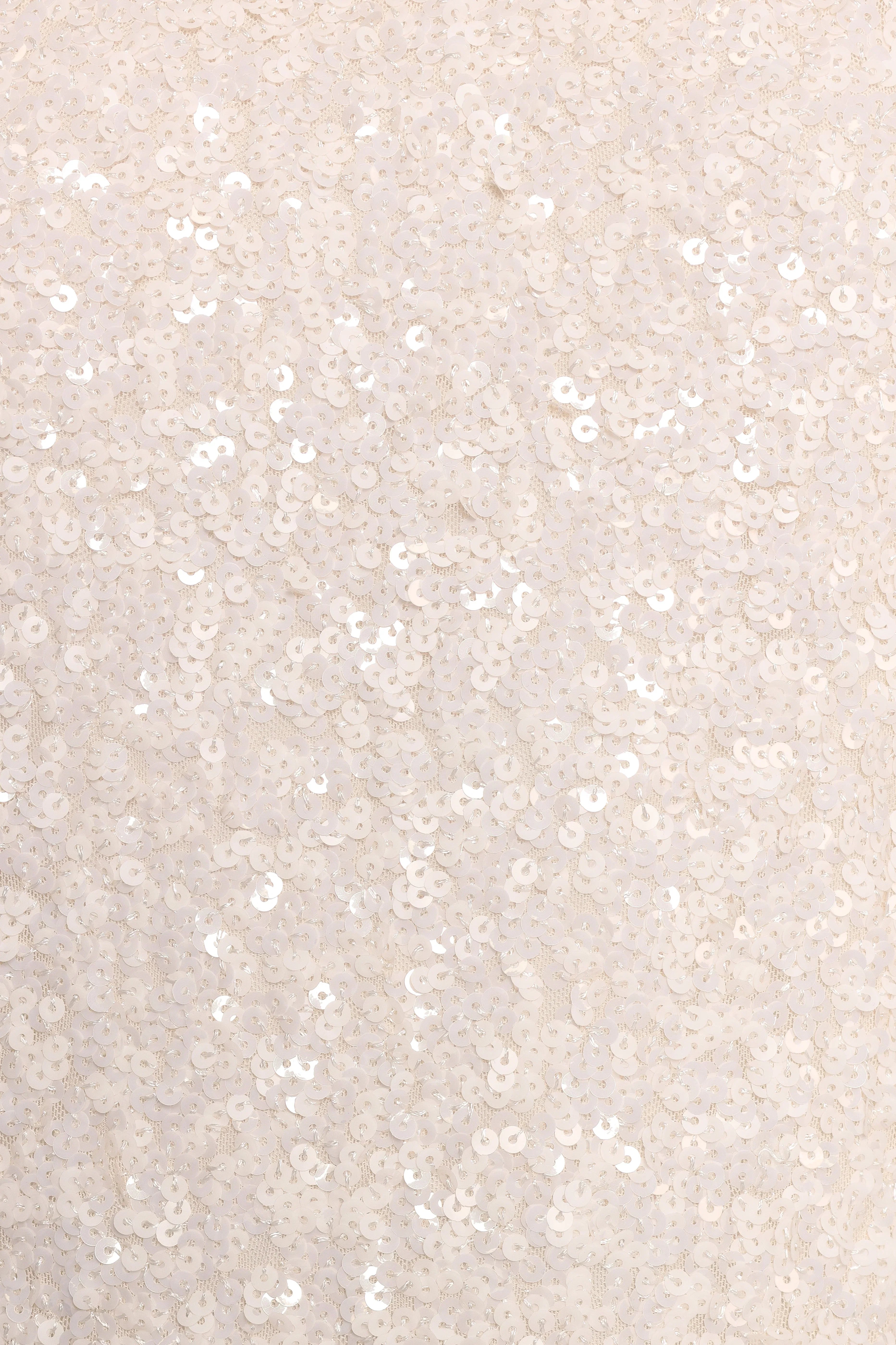 Kezie Sequin Mini Dress Cream