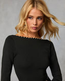 Alysen Pearl Trim Bodysuit