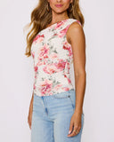 Aurora Floral Asymmetrical Tank