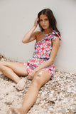 Gretel Short Set Blue Red