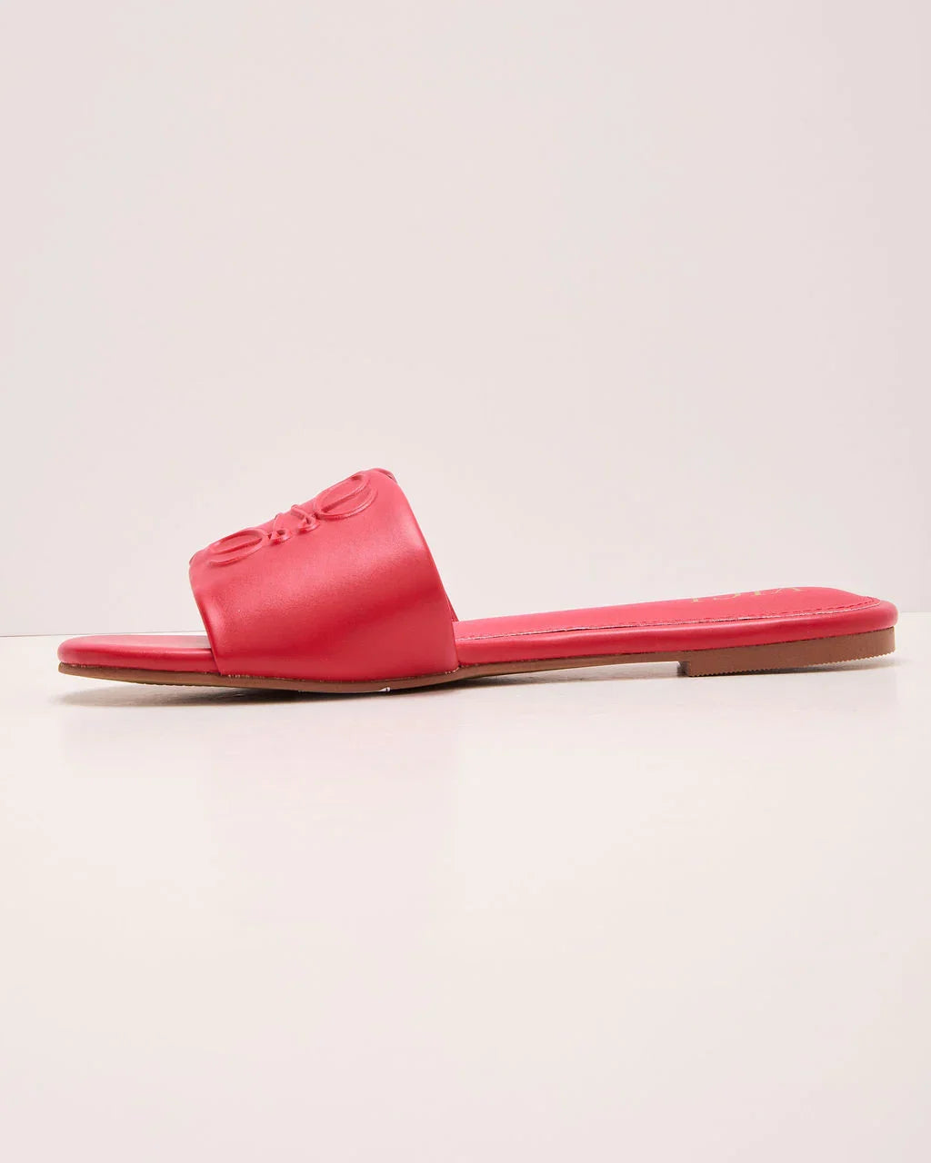 Santorini Sun Faux Leather Tonal Design Sandals