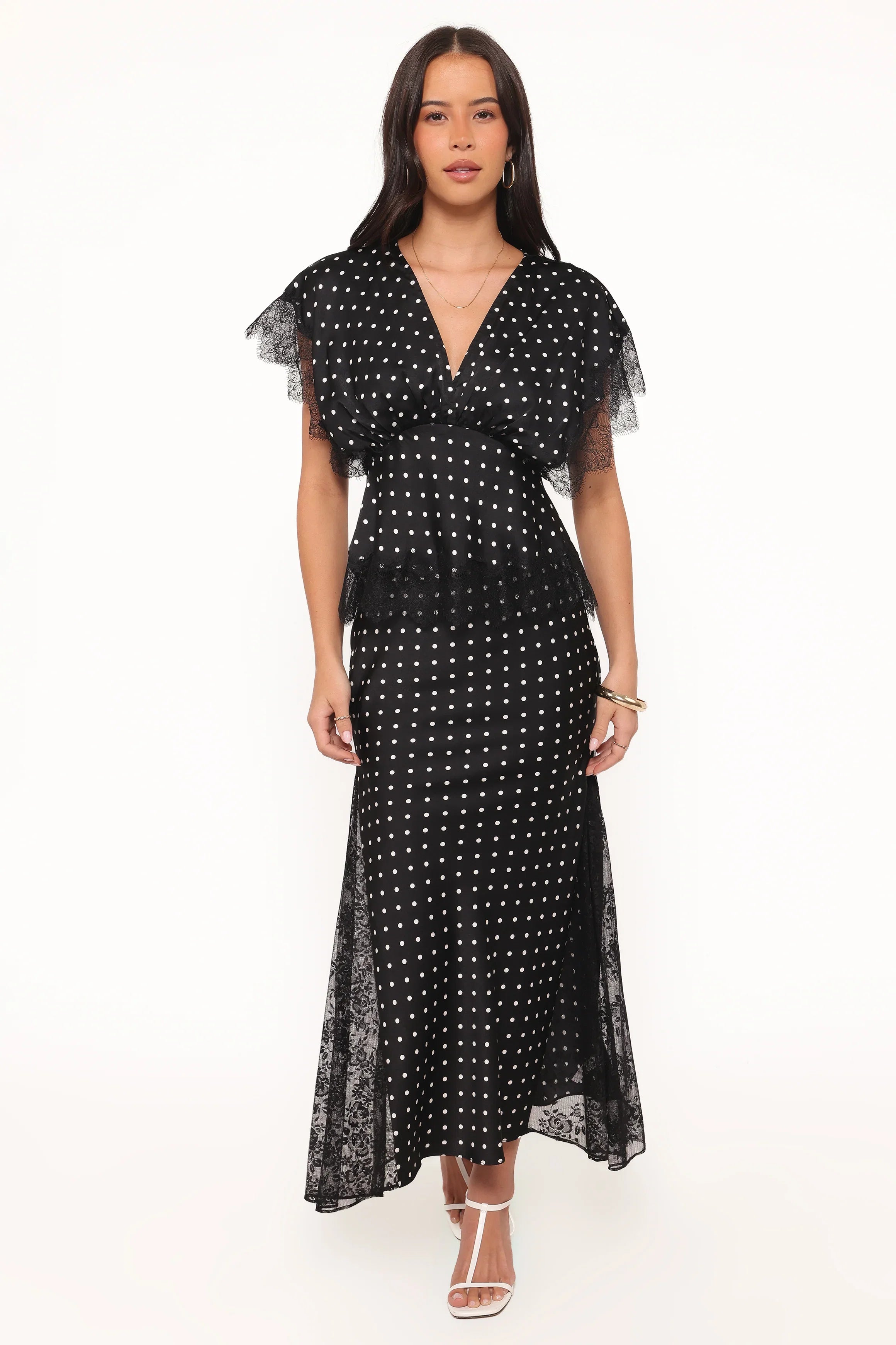 Ailbhe Top Black Polka Dot