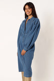Kocoa Long Sleeve Midi Dress Denim