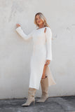 Edina Midi Dress White
