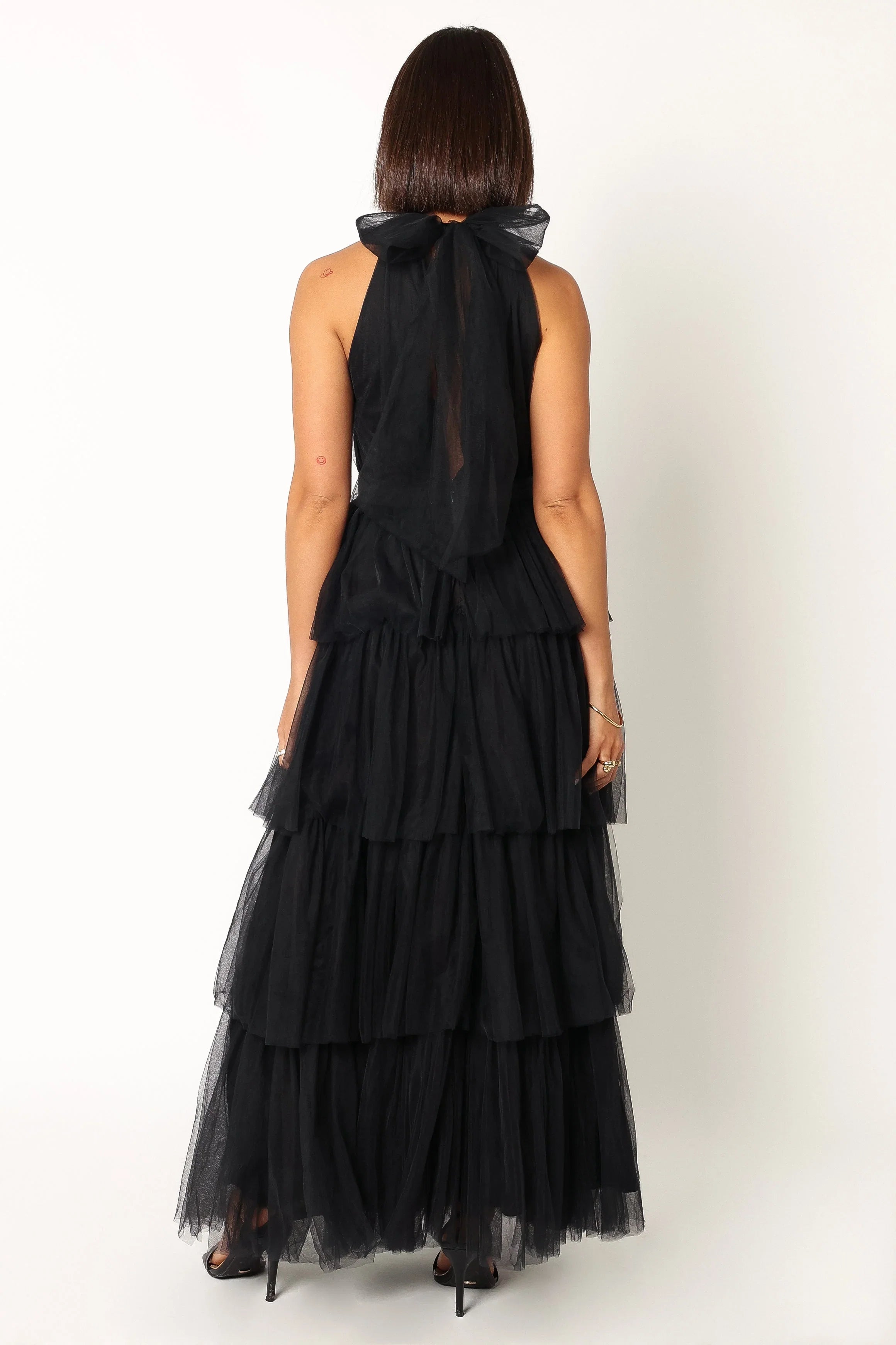 Frances Halterneck Maxi Dress Black
