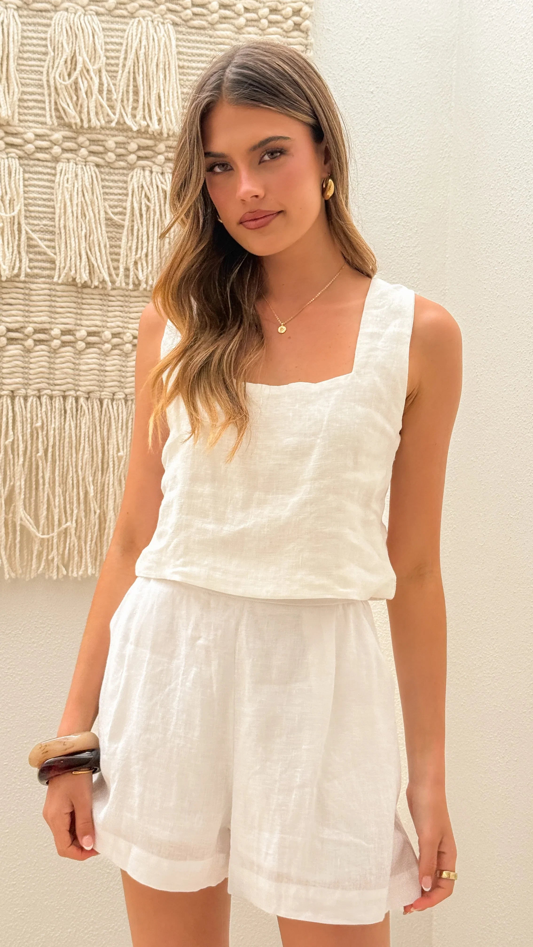 Tillie Crop Top White
