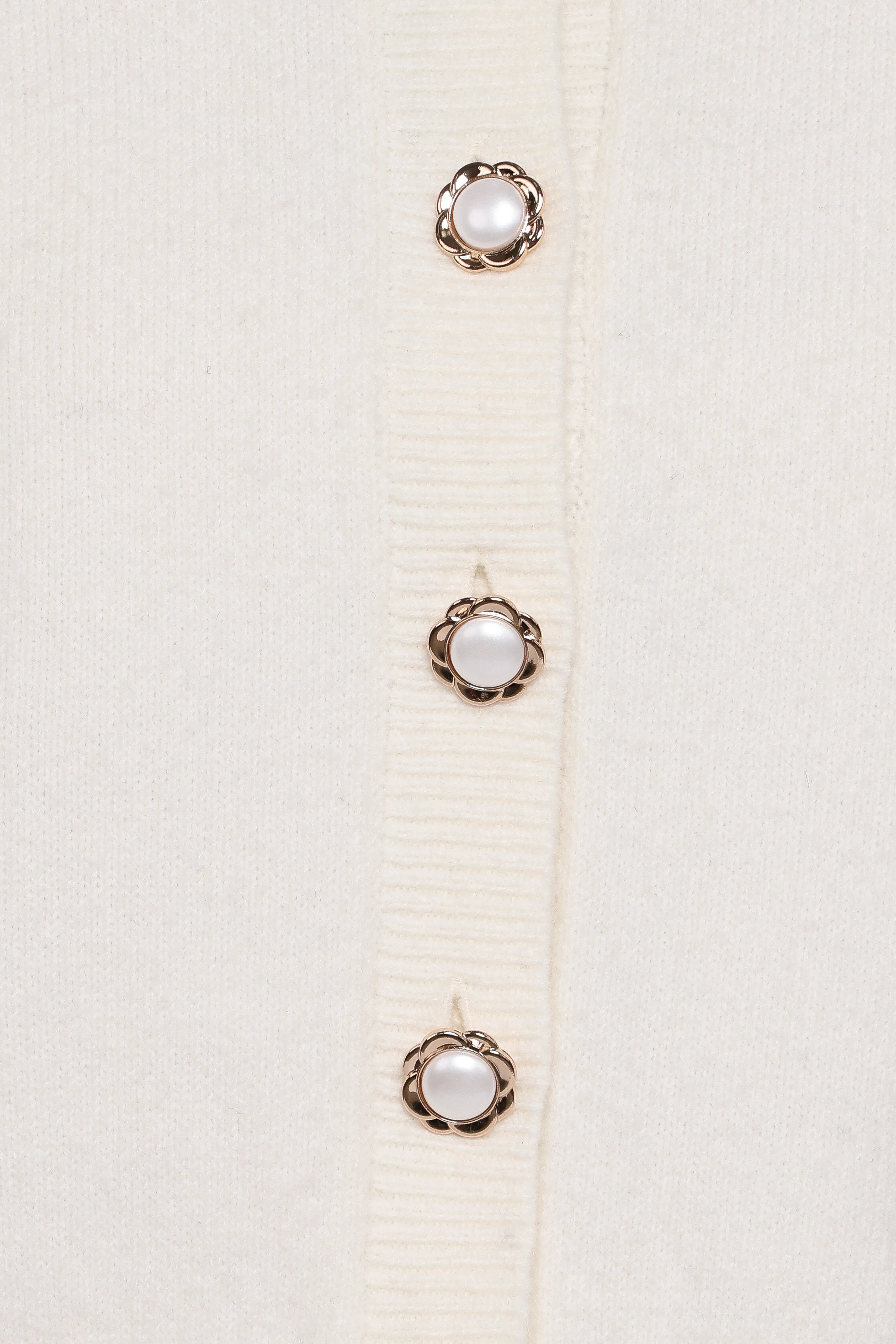 Thelma Trumpet Sleeve Cardigan Cream