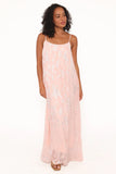 Lumina Jacquard Maxi Dress Pink