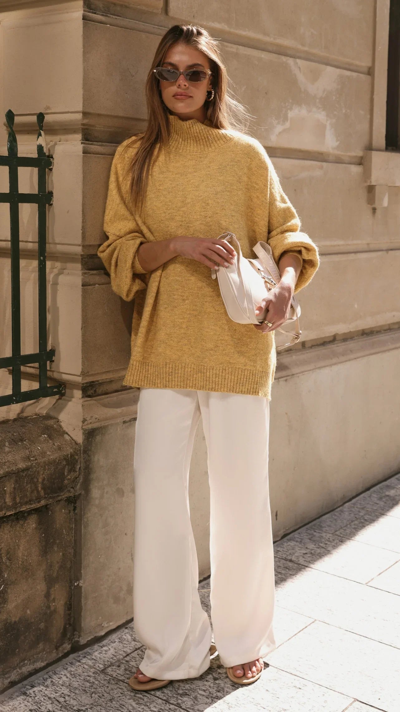 Harita Knitted Sweater Mustard