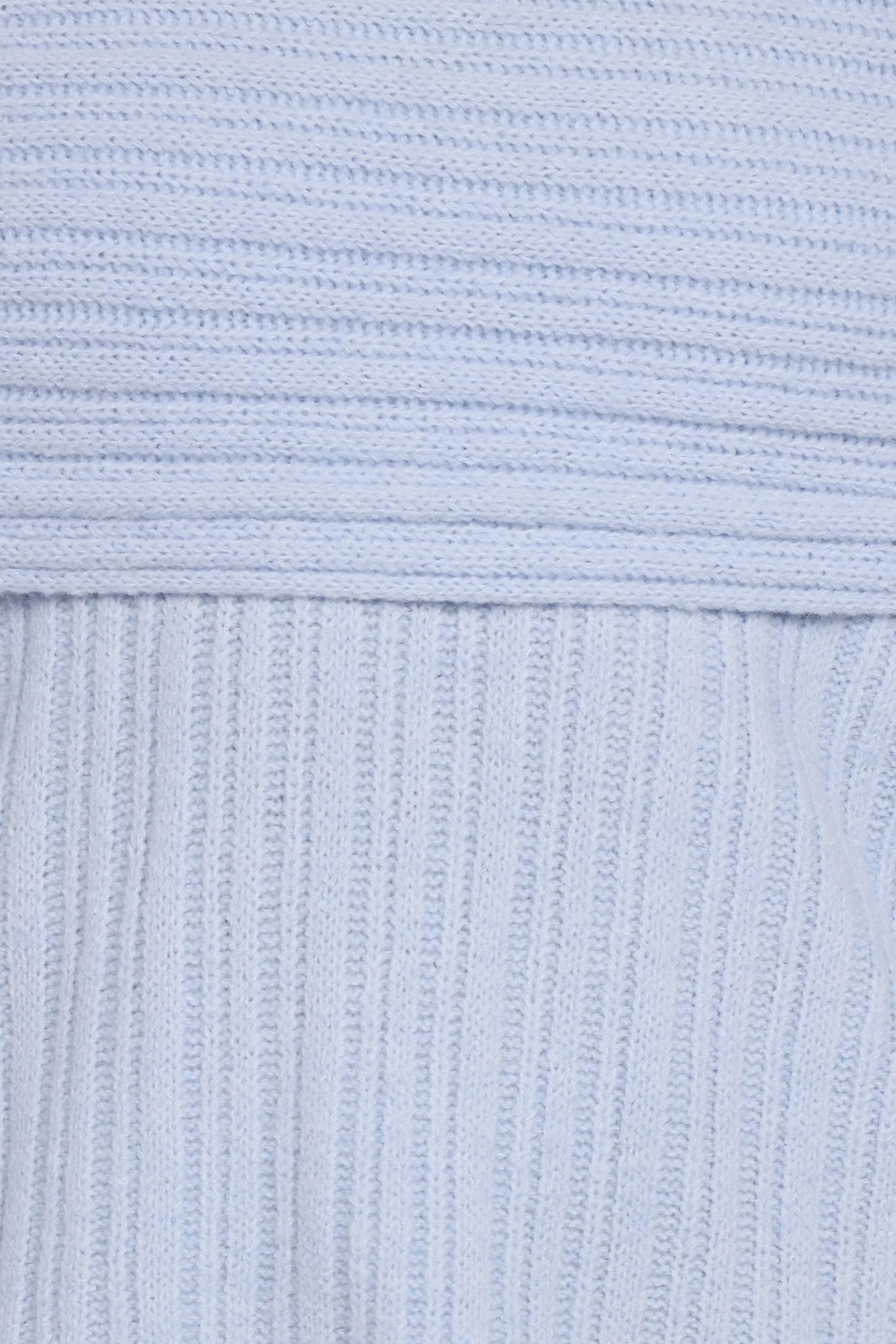 Kenny Off Shoulder Knit Sweater Pale Blue