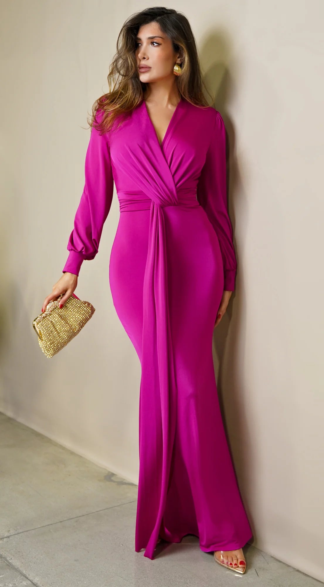 Alara Maxi Dress Magenta