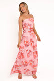 Calypso Maxi Dress Pink Peony