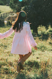 Micaela Long Sleeve Mini Dress Pink