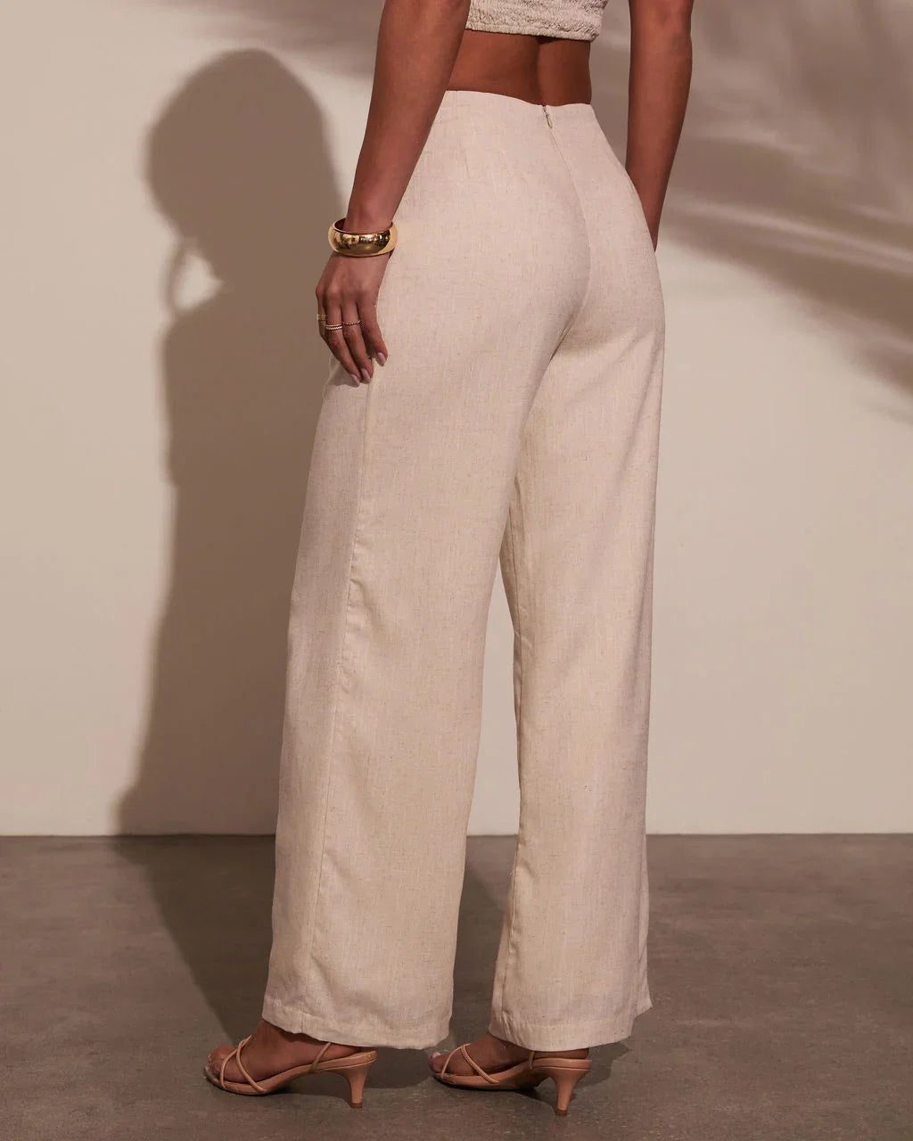 Melanie Wide Leg Linen Pants