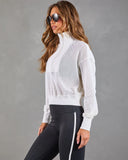 Downtown Drift Mesh Quarter Zip Jacket