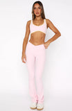 Ill Prove It Sports Crop Ballet Pink Honey