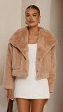 Tulum Crop Jacket Camel