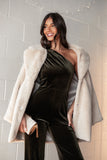 Meeka Faux Fur Jacket Beige