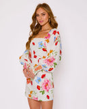 Meadow Sun Floral Print Mini Dress