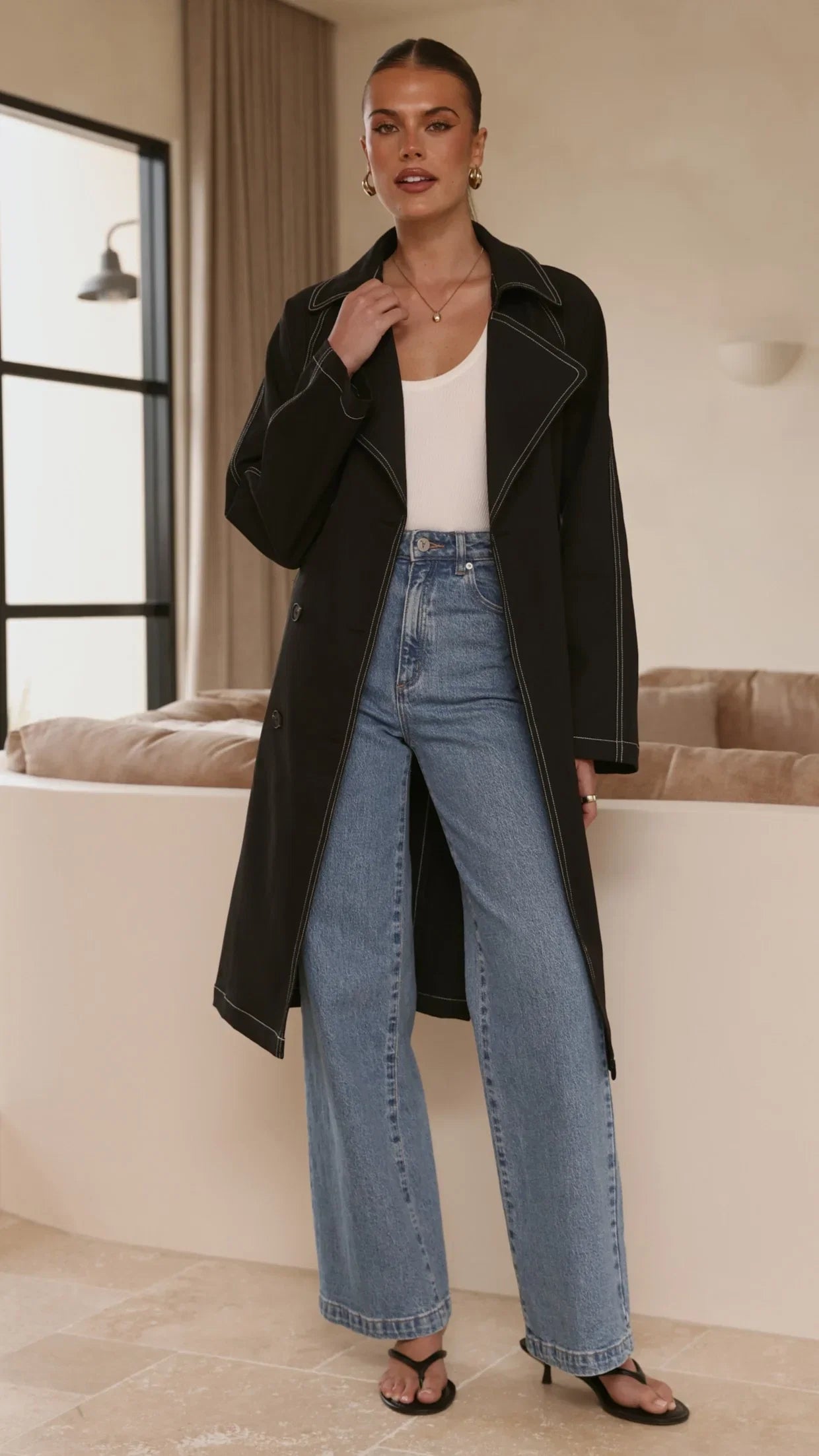 Cora Trench Coat Black