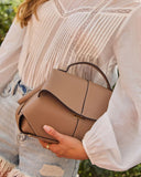 Golan Vegan Leather Top Handle Satchel